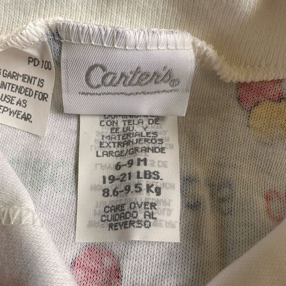 Vintage Carter’s Baby Romper 6-9M Circus Bear Balloons 90’s One Piece - Picture 4 of 6